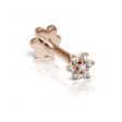 Diamond Flower Piercing Small Oro Rosa
