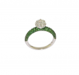 Anello Solitario Tsavorite Verde